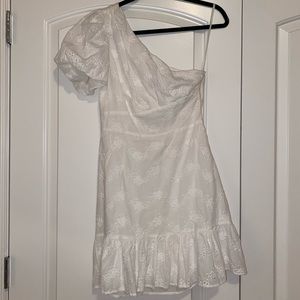 White Urban Outfitters off the shoulder dress